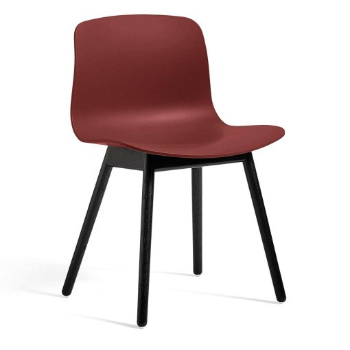 About a Chair AAC12 stoel zwart gelakt onderstel brick