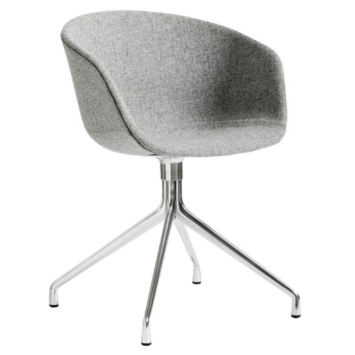 About a Chair AAC21 stoel, Hallingdal 130, gepolijst aluminium onderstel