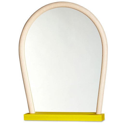 Bent Wood Mirror spiegel geel/naturel