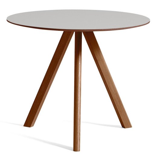 Copenhague CPH20 tafel 90cm, gelakt walnoot grijs