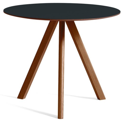 Copenhague CPH20 tafel 90cm, gelakt walnoot donkergrijs