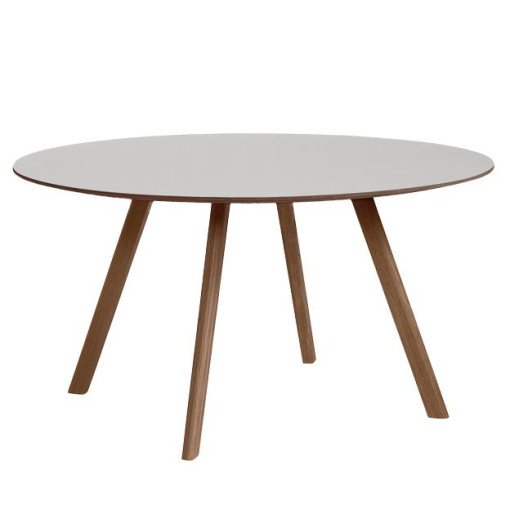Copenhague CPH25 tafel 140cm, gelakt walnoot, pebble grey
