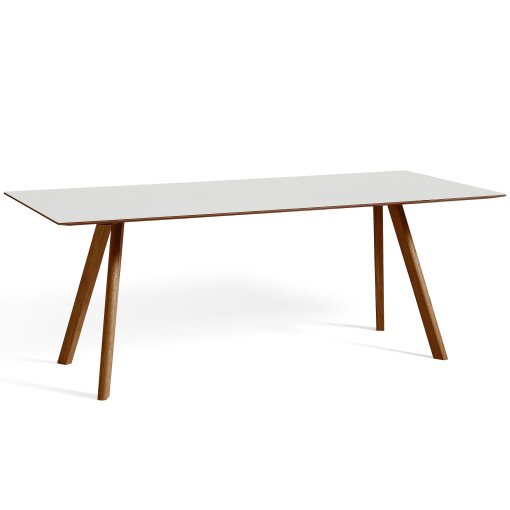 Copenhague CPH30 tafel 200x90, gelakt walnoot wit