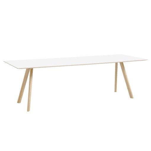 Copenhague CPH30 tafel 250x90, gelakt eiken, wit laminaat