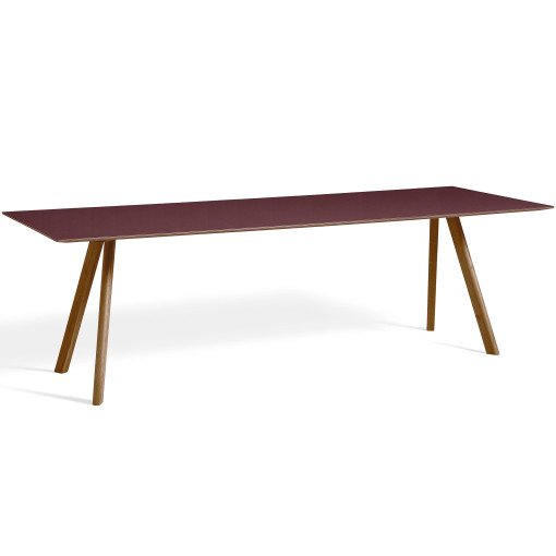 Copenhague CPH30 tafel 250x90, gelakt walnoot bordeaux