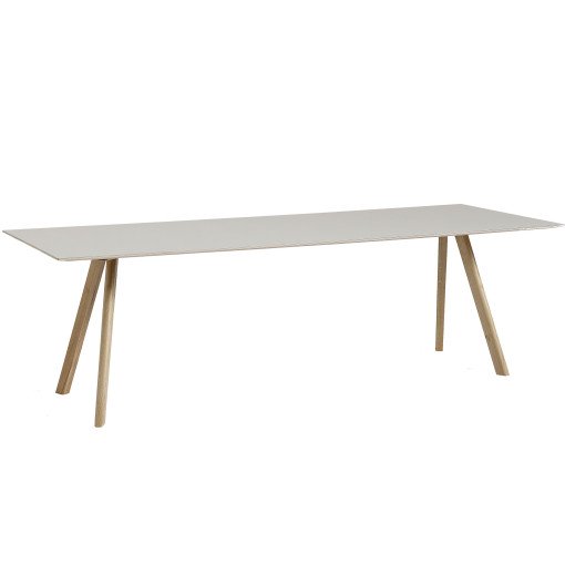 Copenhague CPH30 tafel 250x90, gezeept eiken, off white linoleum