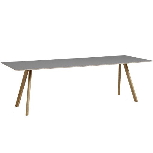 Copenhague CPH30 tafel 250x90, gezeept eiken, grijs linoleum