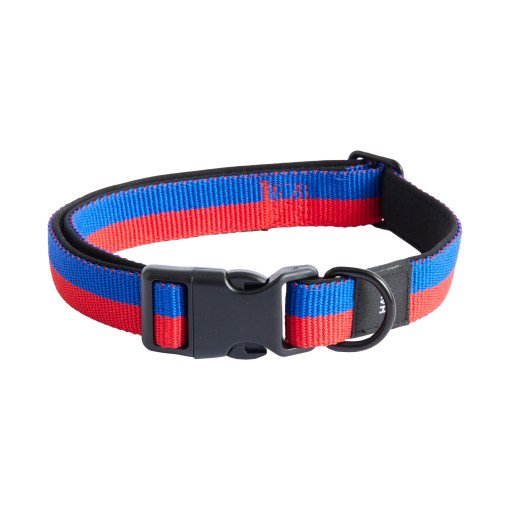 Dogs halsband M/L Red/Blue