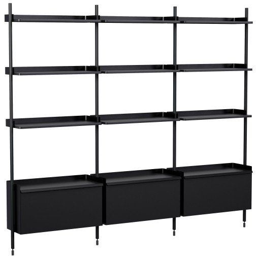 Pier System 133 kast Black/Black