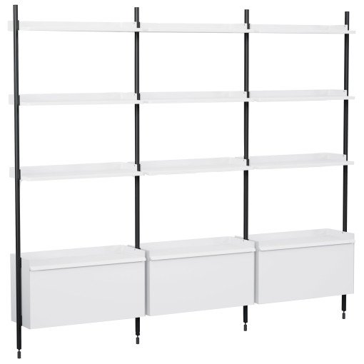 Pier System 133 kast White/Black