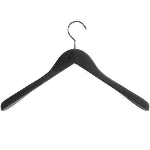 Soft Coat kledinghanger set van 4 wide black