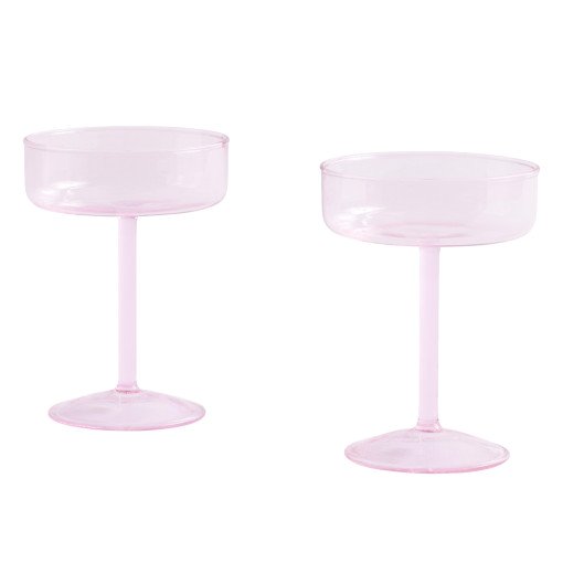 Tint Coupe champagne glas set van 2 Pink