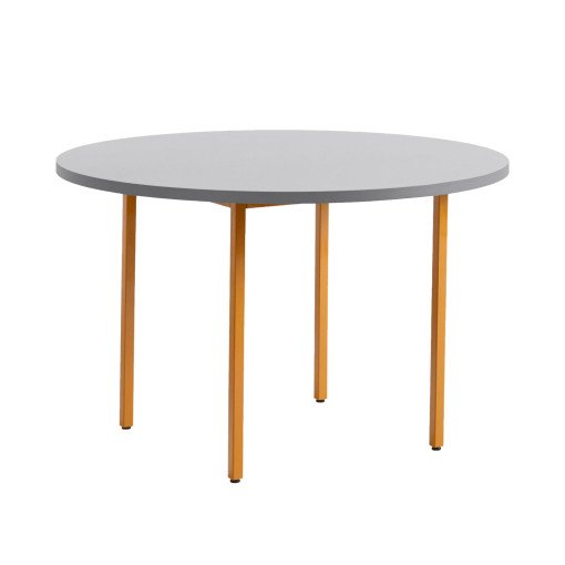 Two-Colour tafel 105 licht grijs, oker onderstel