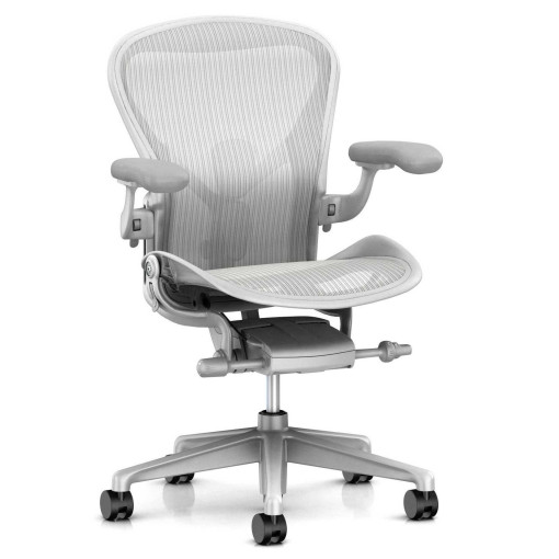 Aeron Chair bureaustoel Mineral, frame satijn aluminium