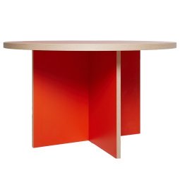 Dining Table eettafel Ø130 orange