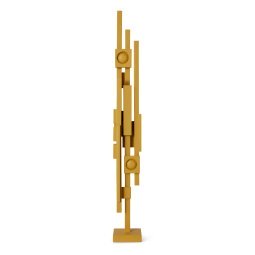 Skyline Sculpure woondecoratie L mustard