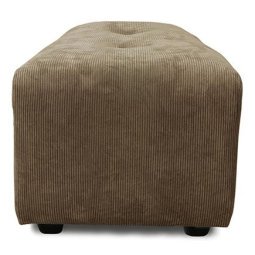 Vint hocker Small corduroy rib brown