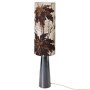 Cone vloerlamp XL brown kap floral