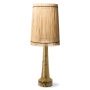 Retro Stoneware tafellamp kap Cone bamboo