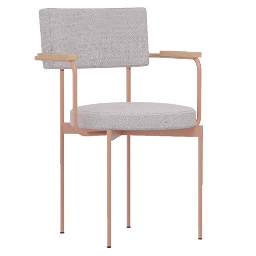 Dining Chair eetkamerstoel met armleuning nude kidstone