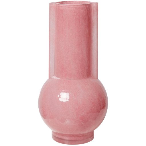 Tweedekansje - Glass vaas flamingo pink