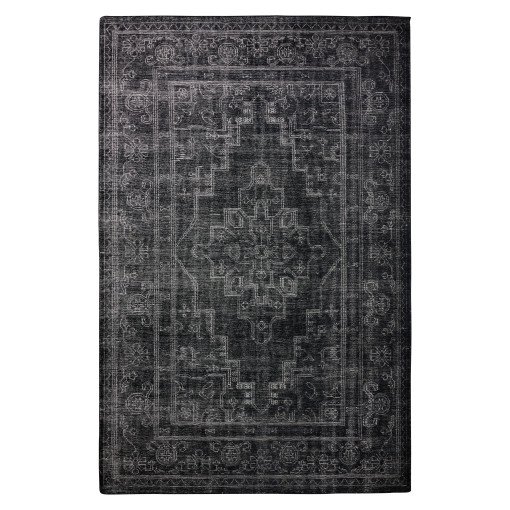 Hand Knotted Woolen vloerkleed 200x300 black