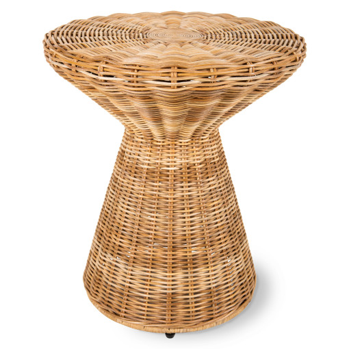 Rattan bijzettafel