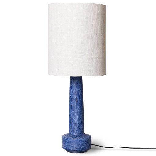 Retro Stoneware tafellamp blue