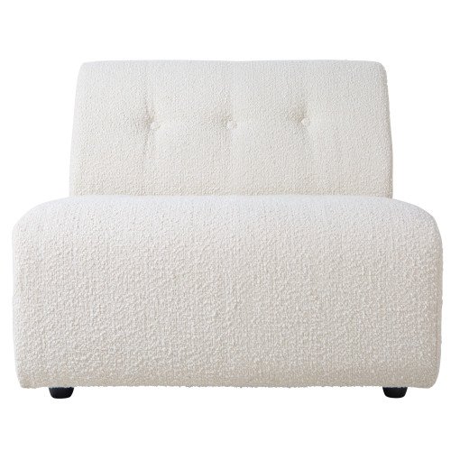 Vint fauteuil boucle cream