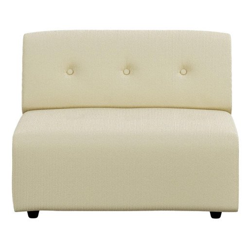 Vint fauteuil corduroy rib hay