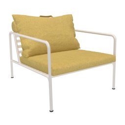 Avon Lounge fauteuil frame wit stof Dijon heritage