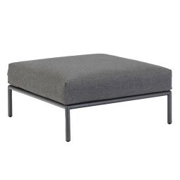 Level Ottoman voetenbank Dark Grey basic