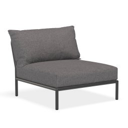 Level2 fauteuil frame donkergrijs stof slate heritage