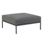 Level Ottoman voetenbank Dark Grey basic