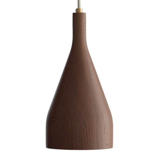 Timber hanglamp medium Ø10 walnoot