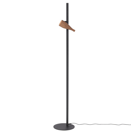 Timber Lounge Single vloerlamp LED walnoot