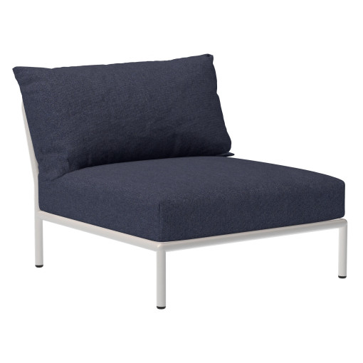 Level2 fauteuil frame wit stof Indigo