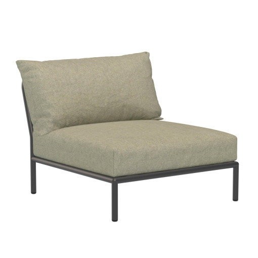 Level2 fauteuil frame donkergrijs stof moss heritage
