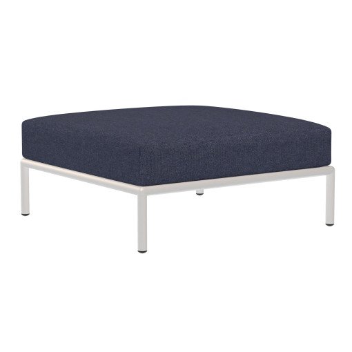 Level2 Ottoman voetenbank white frame Indigo