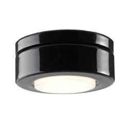 Cool Low plafondlamp Ø12 porselein zwart
