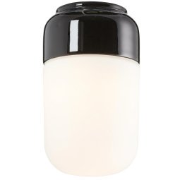 Ohm 100/170 plafond- en wandlamp retrofit Ø10 opaal zwart