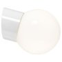 Classic Globe wandlamp LED Ø15 opaal wit