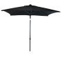 Malibu parasol 240x240 black-coal