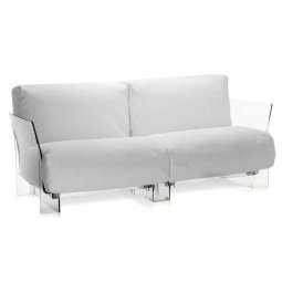 Pop Outdoor 2-zits loungebank wit Ikon