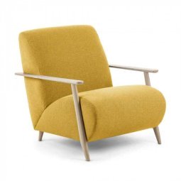 Meghan fauteuil mustard/naturel