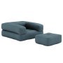 Cube chair fauteuil, Petrol Blue