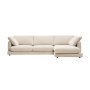 Gala 4-zits bank met chaise longue rechts beige