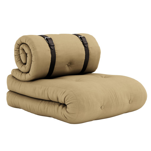 Buckle-up ligbed 70x200, Wheat Beige