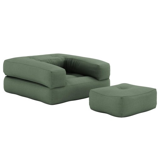 Cube chair fauteuil, Olive Green