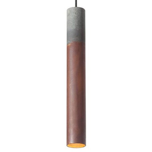 Roest Vertical 45 hanglamp Ø6 Rust/Zinc